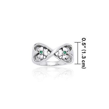 Danu Silver Shamrock Ring TRI598 - Jewelry